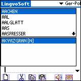 Polsko<->Niemiecki s\x{00c5}ownik LingvoSoft 2006 dla Palm OS Niemiecki - Polski