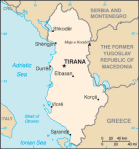 Albania - mapa kraju