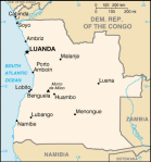 Angola - mapa kraju