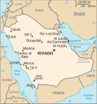 Arabia Saudyjska - mapa kraju