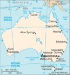 Australia - mapa kraju