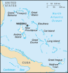 Bahamy - mapa kraju