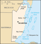 Belize - mapa kraju