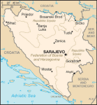 Bośnia i Hercegowina - mapa kraju