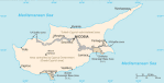 Cypr - mapa kraju