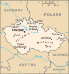 Czechy - mapa kraju
