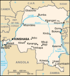 Demokratyczna Republika Konga - mapa kraju