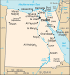 Egipt - mapa kraju