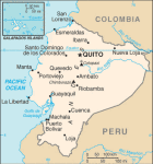 Ekwador - mapa kraju