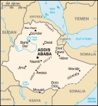 Etiopia - mapa kraju