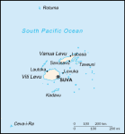 Fidżi - mapa kraju