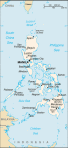 Filipiny - mapa kraju