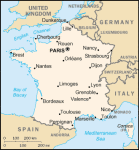 Francja - mapa kraju