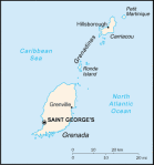 Grenada - mapa kraju