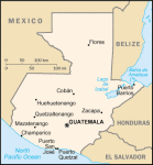 Gwatemala - mapa kraju