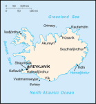Islandia - mapa kraju