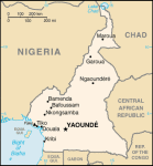 Kamerun - mapa kraju