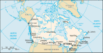 Kanada - mapa kraju