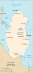 Katar - mapa kraju