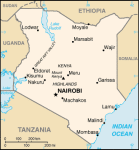 Kenia - mapa kraju