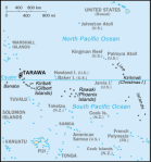 Kiribati - mapa kraju