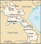 Laos - mapa kraju