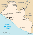 Liberia - mapa kraju