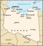 Libia - mapa kraju