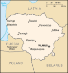 Litwa - mapa kraju