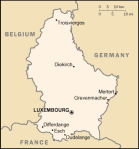Luksemburg - mapa kraju