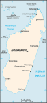 Madagaskar - mapa kraju