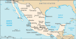 Meksyk - mapa kraju
