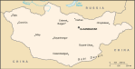 Mongolia - mapa kraju