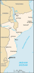 Mozambik - mapa kraju