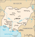 Nigeria - mapa kraju