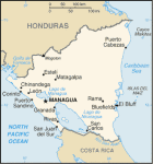 Nikaragua - mapa kraju