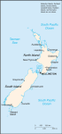 Nowa Zelandia - mapa kraju