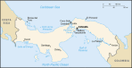 Panama - mapa kraju