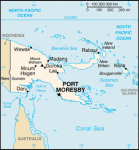 Papua-Nowa Gwinea - mapa kraju
