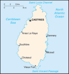 Saint Lucia - mapa kraju