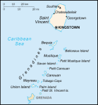 Saint Vincent i Grendyny - mapa kraju