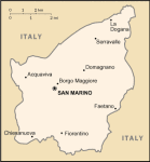 San Marino - mapa kraju