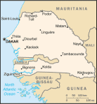 Senegal - mapa kraju
