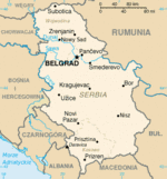 Serbia - mapa kraju