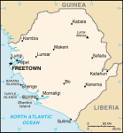 Sierra Leone - mapa kraju