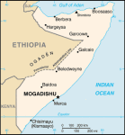 Somalia - mapa kraju