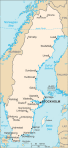 Szwecja - mapa kraju