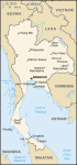 Tajlandia - mapa kraju
