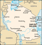 Tanzania - mapa kraju