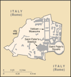 Watykan - mapa kraju